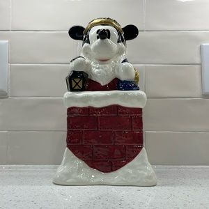 Vintage Mickey Mouse Christmas Cookie Jar